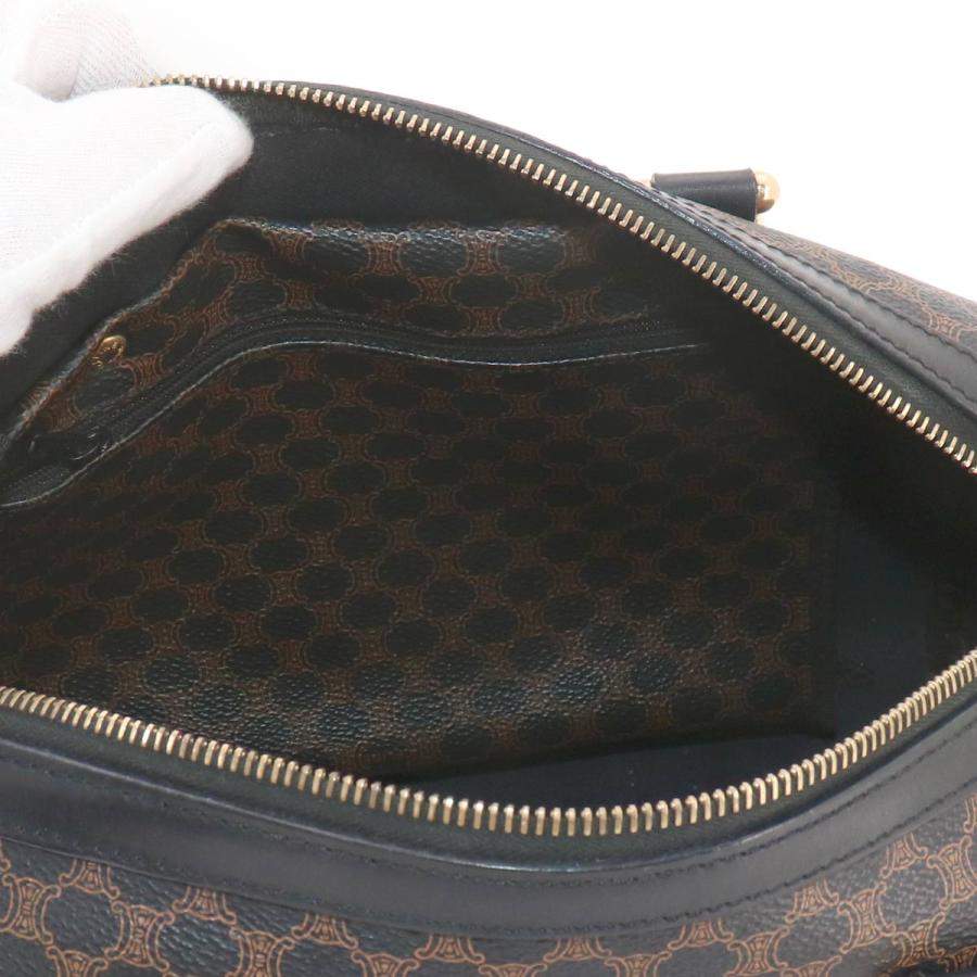 CELINE（セリーヌ） マカダム ボストン ハンド バッグ PVC レザー