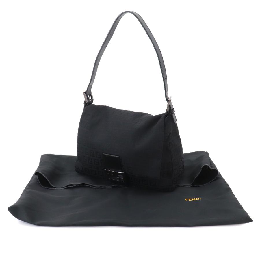 フェンディ マンマバケット ミニ ズッキーノ キャンバス ショルダーバッグ FENDI（フェンディ） 美品 ズッキーノ マンマバケット ショルダー