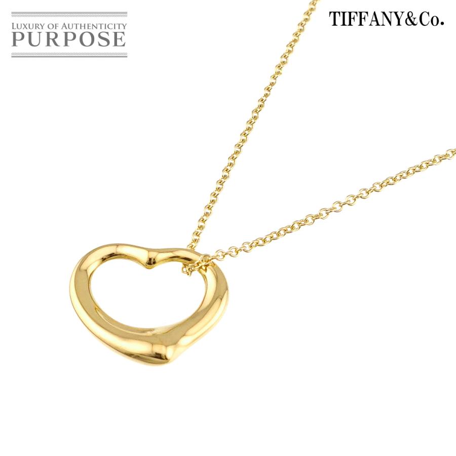 TIFFANY&Co.（ティファニー） オープンハート 幅15mm ネックレス 40cm