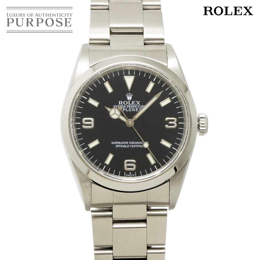 ロレックス ROLEX エクスプローラー1 14270 U番 メンズ 腕時計 ブラック オートマ 自動巻き ウォッチ Explorer 1 90330060 ROLEX（ロレックス） エクスプローラー1 14270 U番 メンズ 腕時計