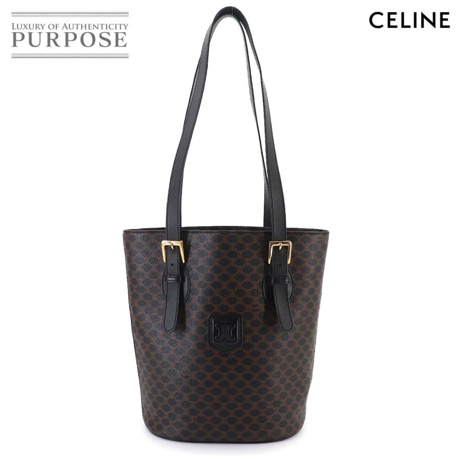 CELINE（セリーヌ） 新品同様 マカダム トート バッグ ブラック