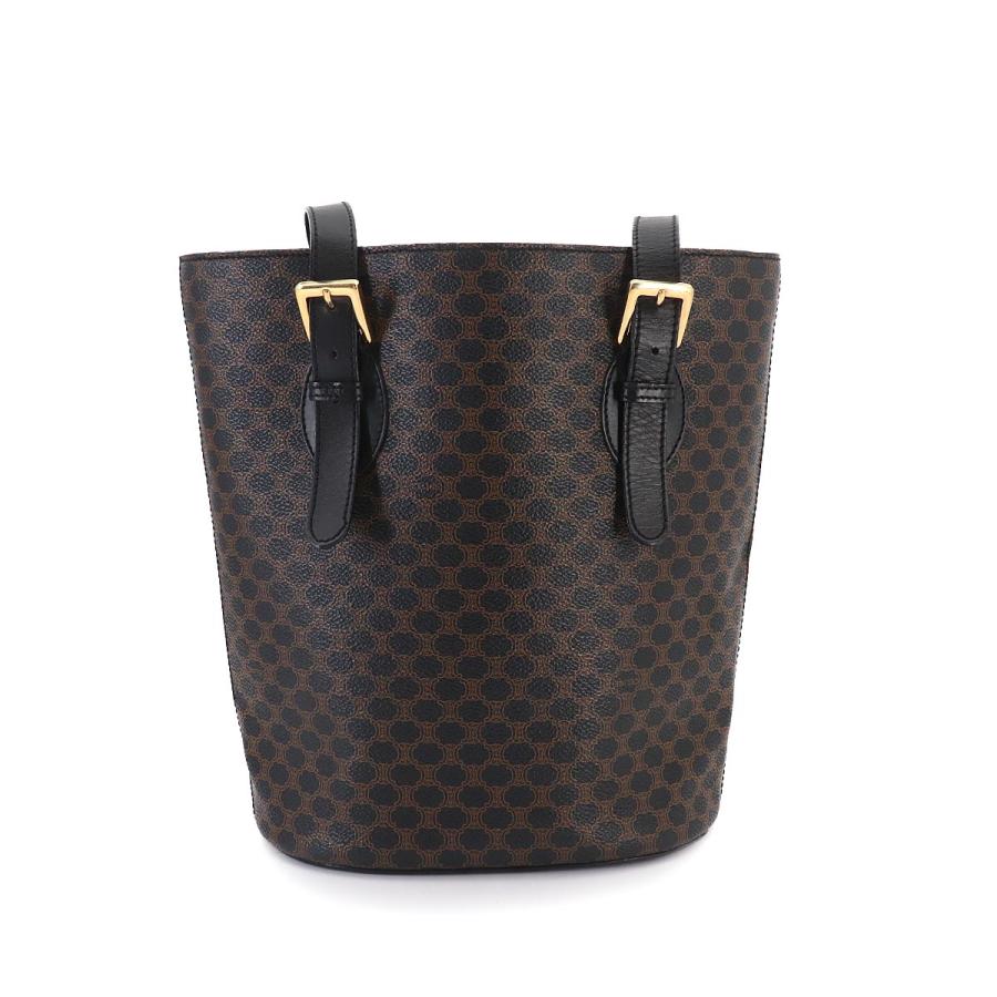 CELINE（セリーヌ） 新品同様 マカダム トート バッグ ブラック