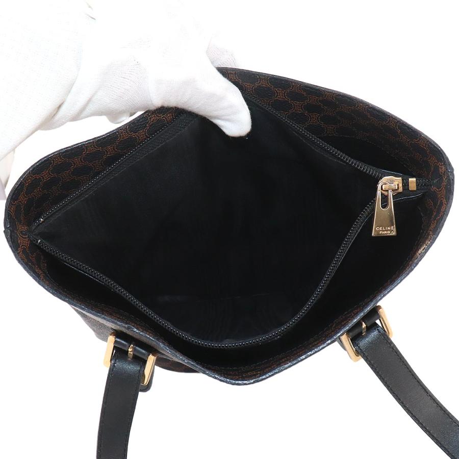 CELINE（セリーヌ） 新品同様 マカダム トート バッグ ブラック