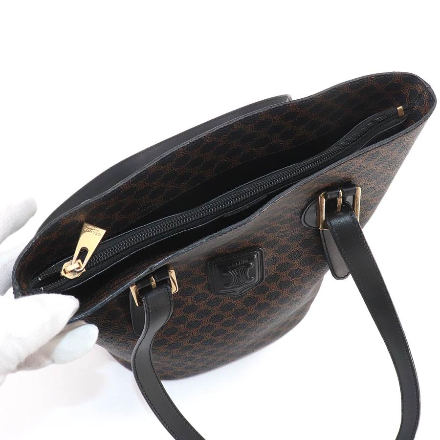 CELINE（セリーヌ） 新品同様 マカダム トート バッグ ブラック
