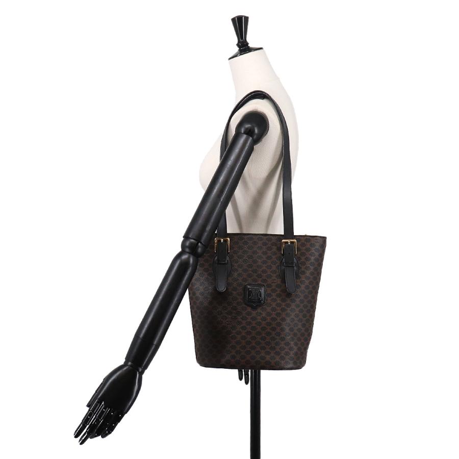 CELINE（セリーヌ） 新品同様 マカダム トート バッグ ブラック