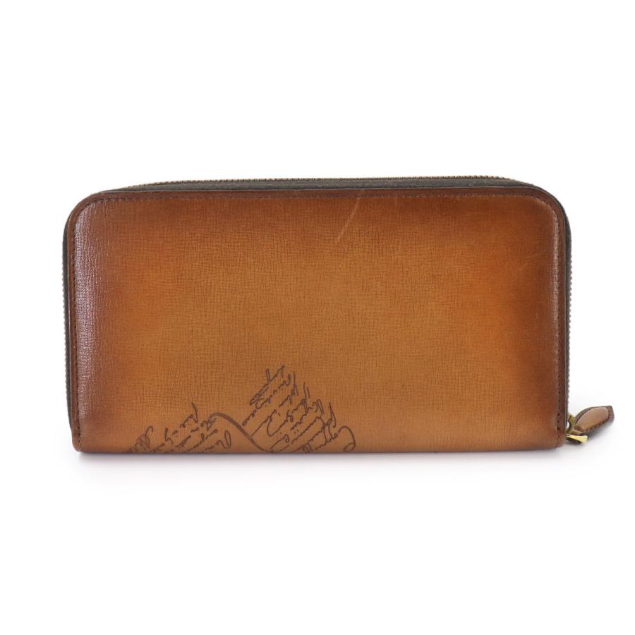 新品同様 ベルルッティ Berluti カリグラフィ イタウバ グラディアント ラウンドファスナー 長財布 レザー ブラウン 90330186 Berluti（ベルルッティ） 新品同様 カリグラフィ イタウバ グラディ
