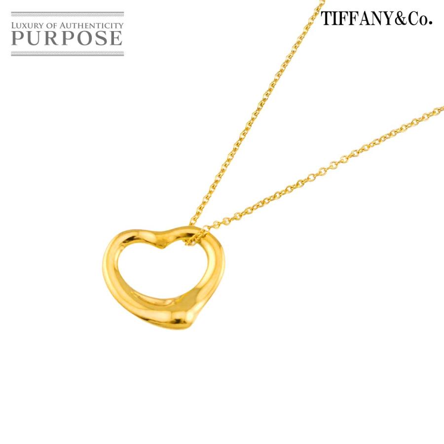 TIFFANY&Co.（ティファニー） オープンハート 幅16mm ネックレス 40cm 