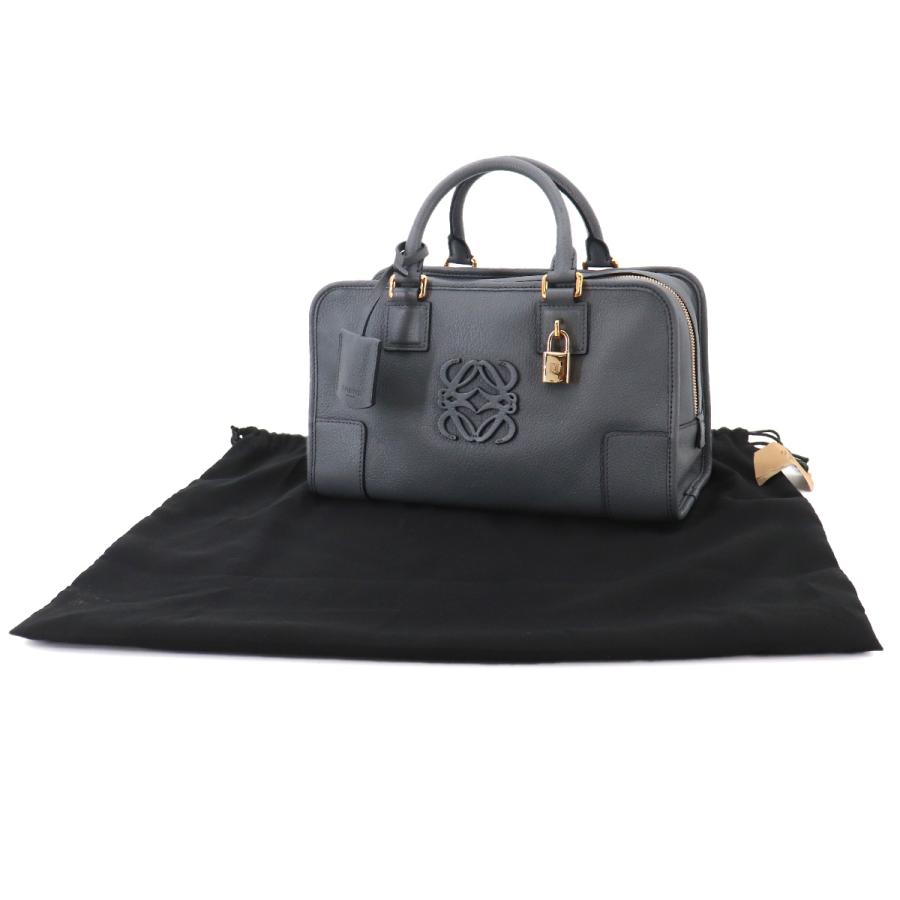 LOEWE（ロエベ） 新品同様 アマソナ 28 ハンド バッグ レザー グレー