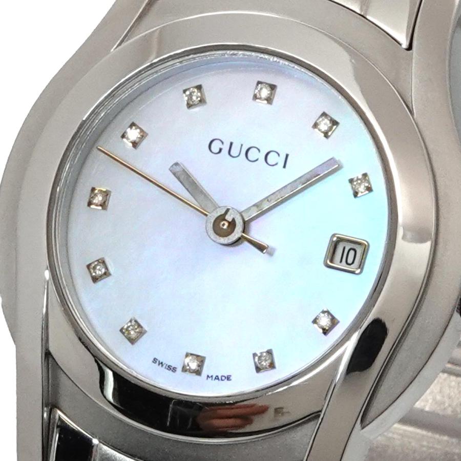 GUCCI（グッチ） GUCCI 5500L レディース 腕時計 11P ダイヤ デイト