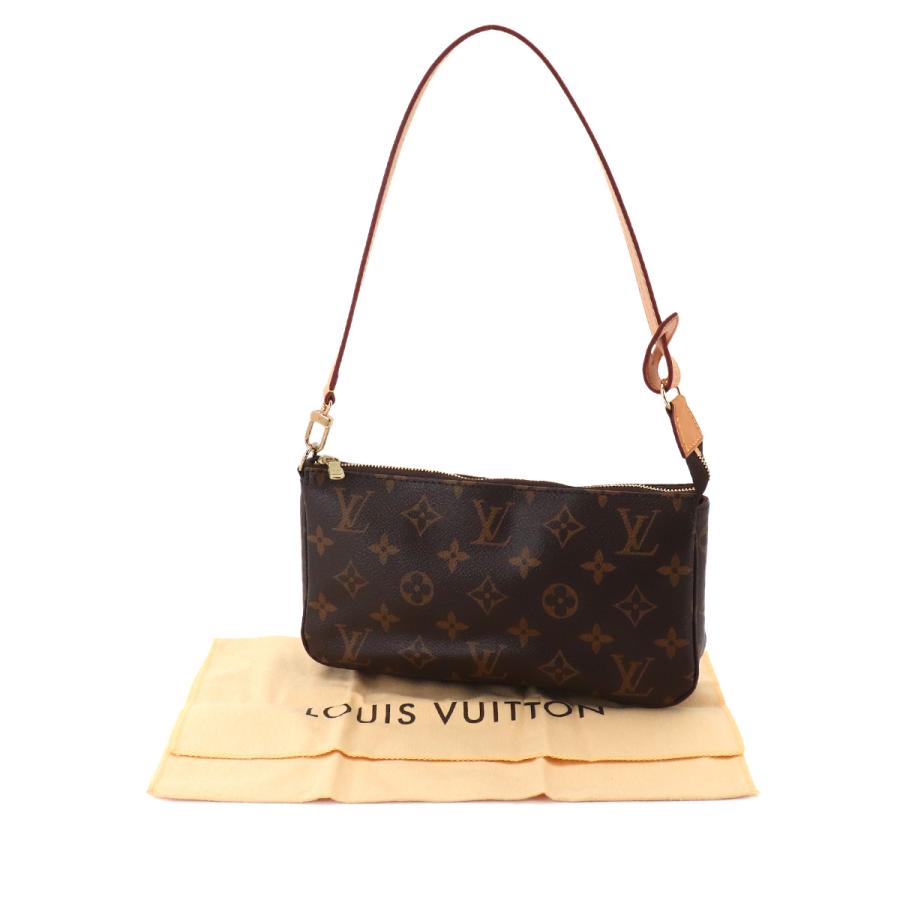 ルイヴィトン モノグラム ポシェット アクセソワール ハンドバッグ ブラウン LOUIS VUITTON（ルイ・ヴィトン） 新品同様 ルイ ヴィトン モノグラム