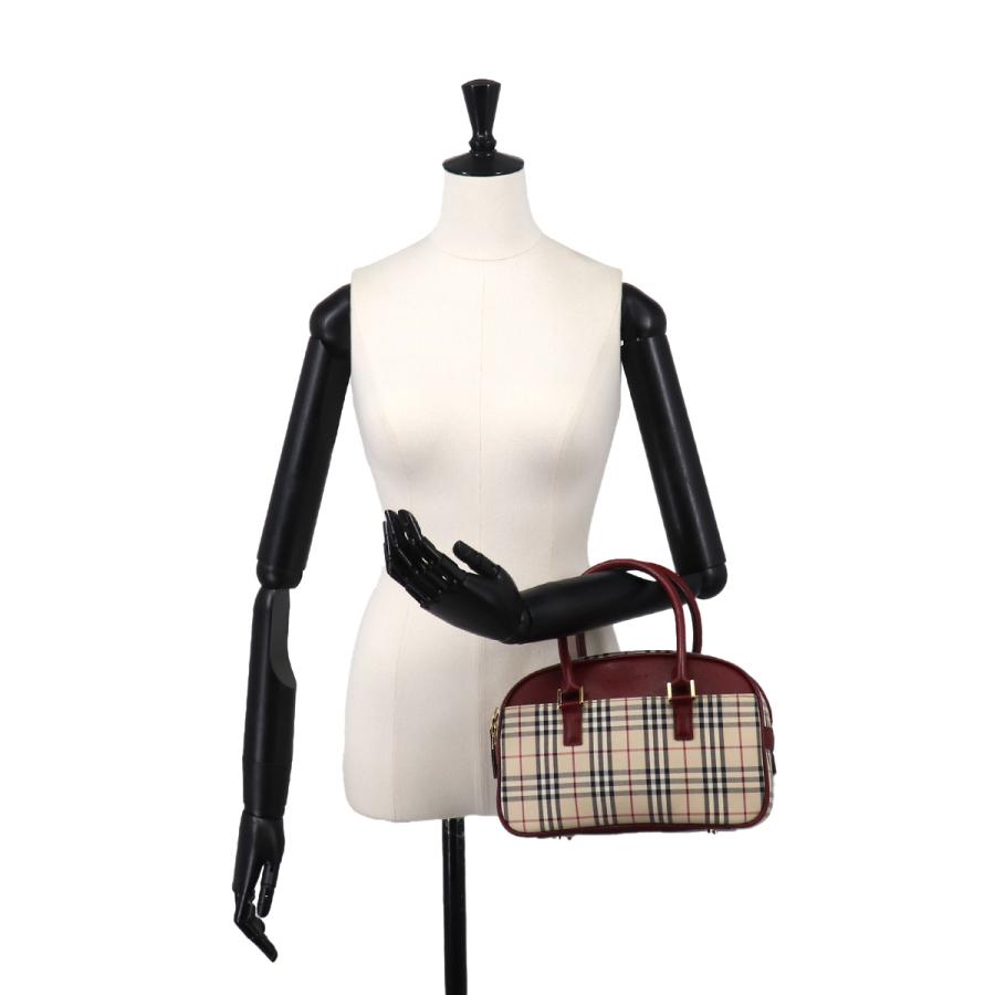 BURBERRY バーバリー ミニボストンバッグ ノバチェック ハンドバッグ BURBERRY（バーバリー） 新品同様 ノバチェック ミニ ボストン ハンド
