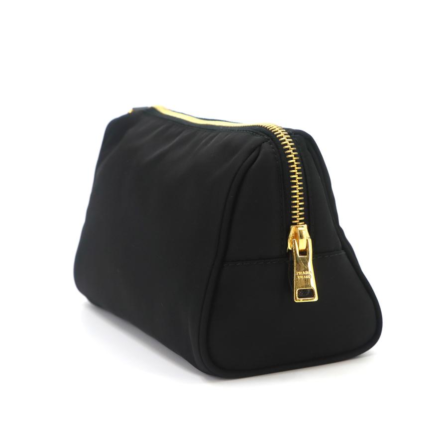 PRADA（プラダ） 新品同様 ポーチ ナイロン サフィアーノレザー