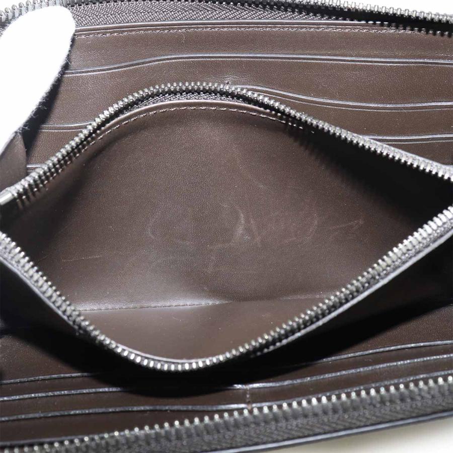 美品 ベルルッティ Berluti カリグラフィ イタウバ ラウンドファスナー 長財布 ヴェネチアレザー ブラウン 90331190 Berluti（ベルルッティ） 美品 カリグラフィ イタウバ ラウンド