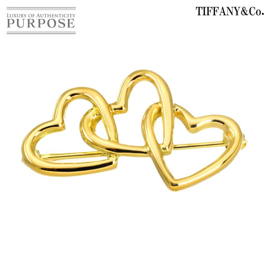 ティファニー18金トリプルハートブローチ TIFFANY&Co.（ティファニー） トリプルハート ブローチ K18 YG