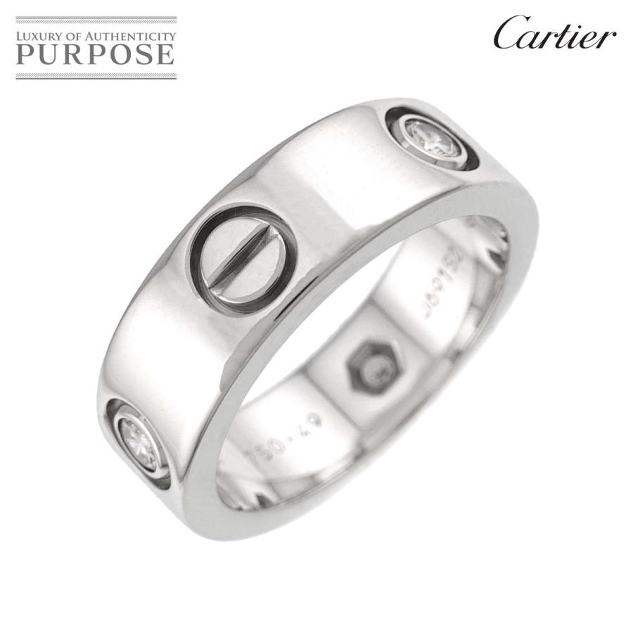 Cartier（カルティエ） ラブ クラシック #49 リング ハーフ ダイヤ 3P 