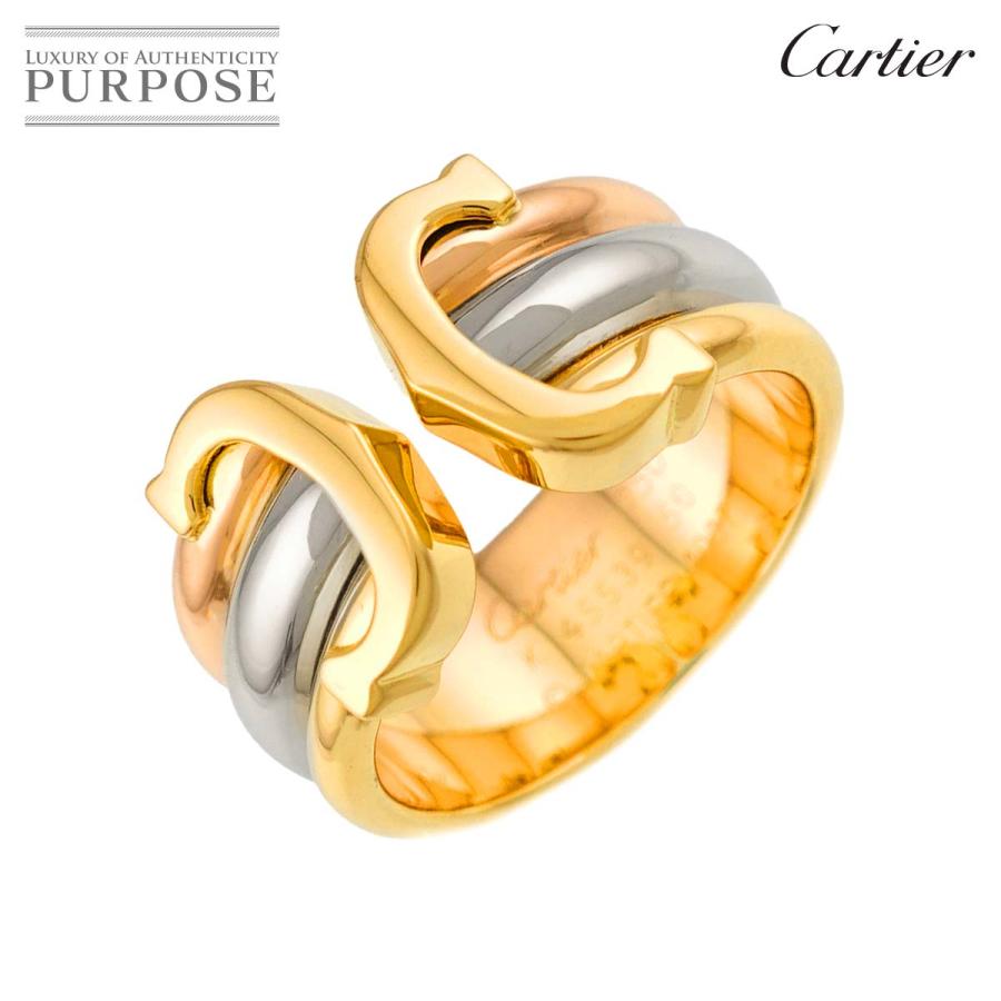 ⭐︎美品⭐︎Cartier 2Cリング K18 サイズ50 Cartier（カルティエ） Cartier C2 #50 リング K18 YG WG PG スリー