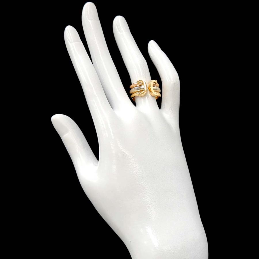 ⭐︎美品⭐︎Cartier 2Cリング K18 サイズ50 Cartier（カルティエ） Cartier C2 #50 リング K18 YG WG PG スリー