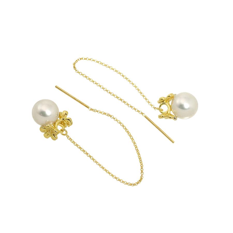 TASAKI（タサキ） アコヤ真珠 8.1mm ピアス K18 YG 750 パール 田崎