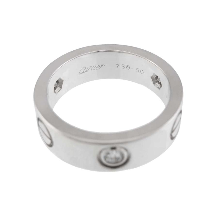 Cartier（カルティエ） ラブ #50 リング ハーフ ダイヤ K18 WG