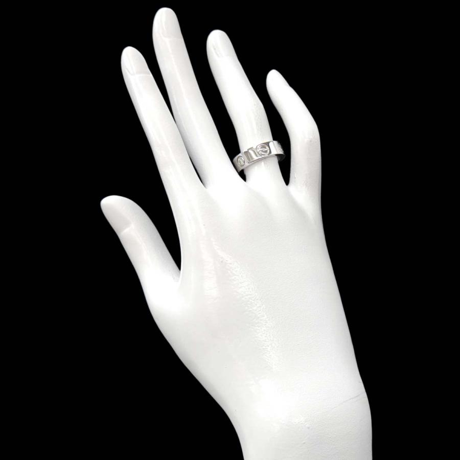 Cartier 　ラブリング　ハーフダイヤ　#50　10号 Cartier（カルティエ） ラブ #50 リング ハーフ ダイヤ K18 WG
