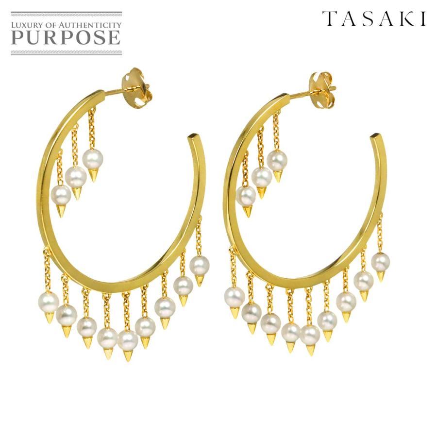 TASAKI（タサキ） デインジャー フリンジ ピアス アコヤ真珠 3.6mm K18