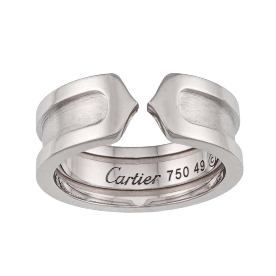カルティエ Cartier C2 スモール SM #49 リング K18 WG ホワイトゴールド 750 指輪 2C Ring 90332829 | Cartier | 01