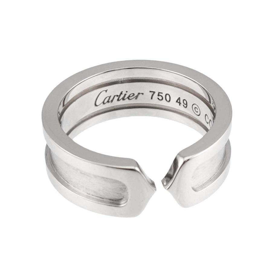 カルティエ Cartier C2 スモール SM #49 リング K18 WG ホワイトゴールド 750 指輪 2C Ring 90332829 | Cartier | 02