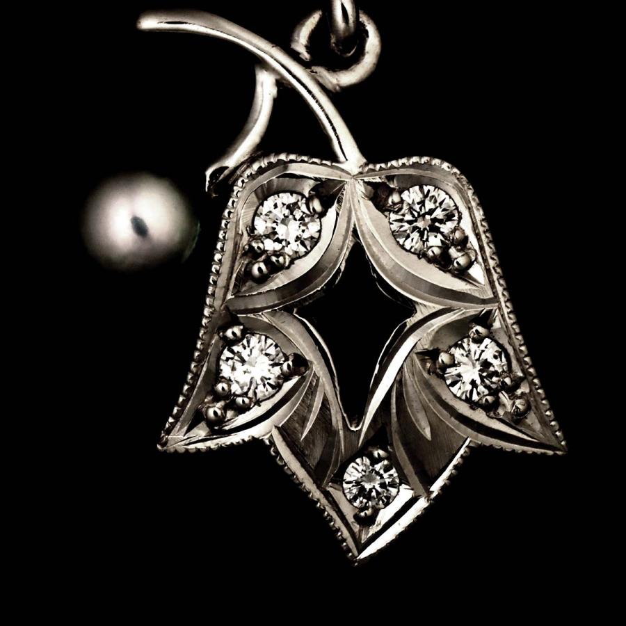 MIKIMOTO（ミキモト） ダイヤ ベビーパール 3.6mm ネックレス 40cm Pt