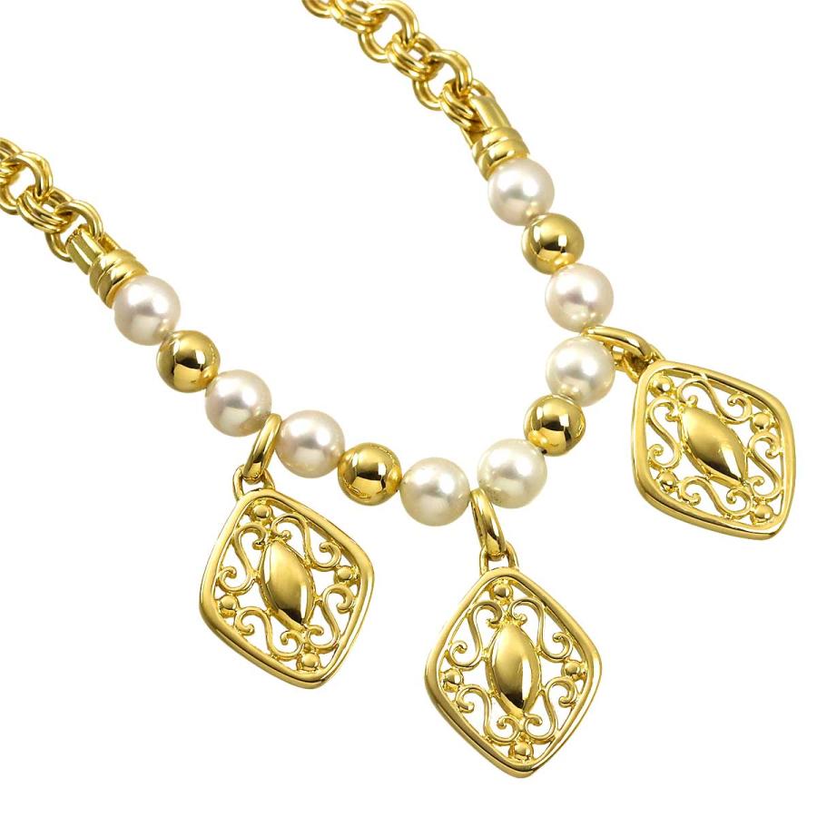 MIKIMOTO（ミキモト） アコヤ真珠 5.4-5.3mm ネックレス 42cm K18 YG