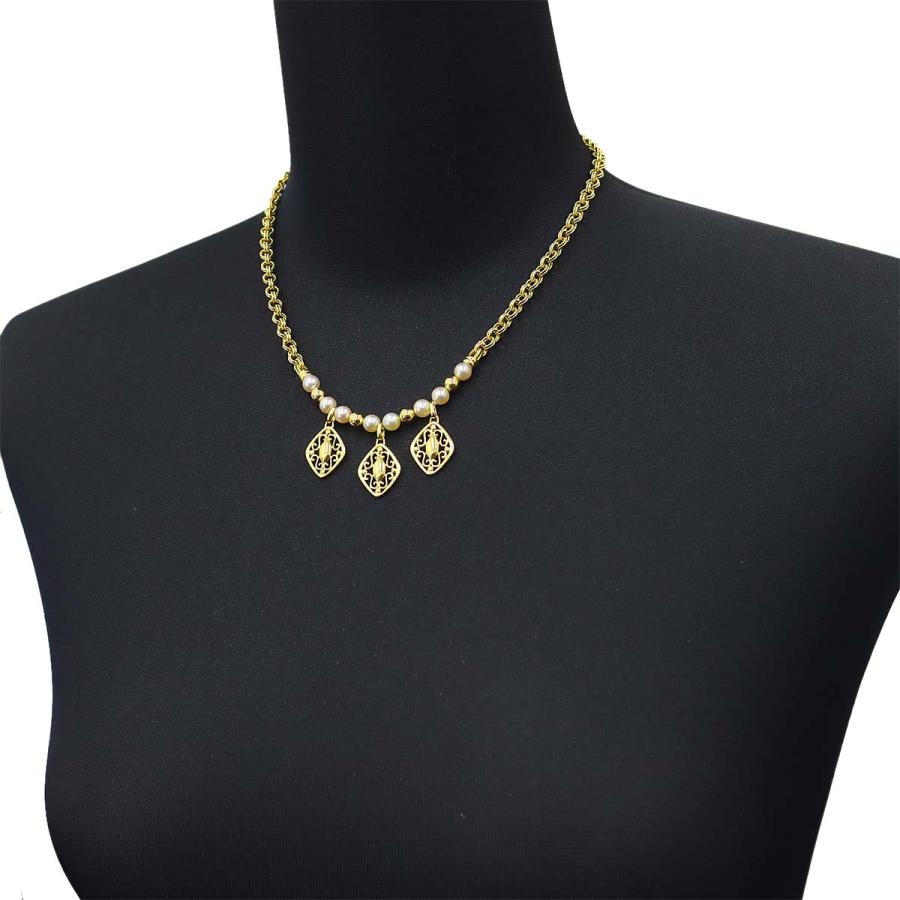 MIKIMOTO（ミキモト） アコヤ真珠 5.4-5.3mm ネックレス 42cm K18 YG