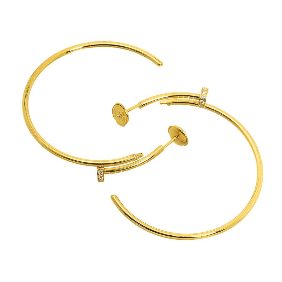 Cartier（カルティエ） ジュスト アンクル ダイヤ ピアス K18 YG