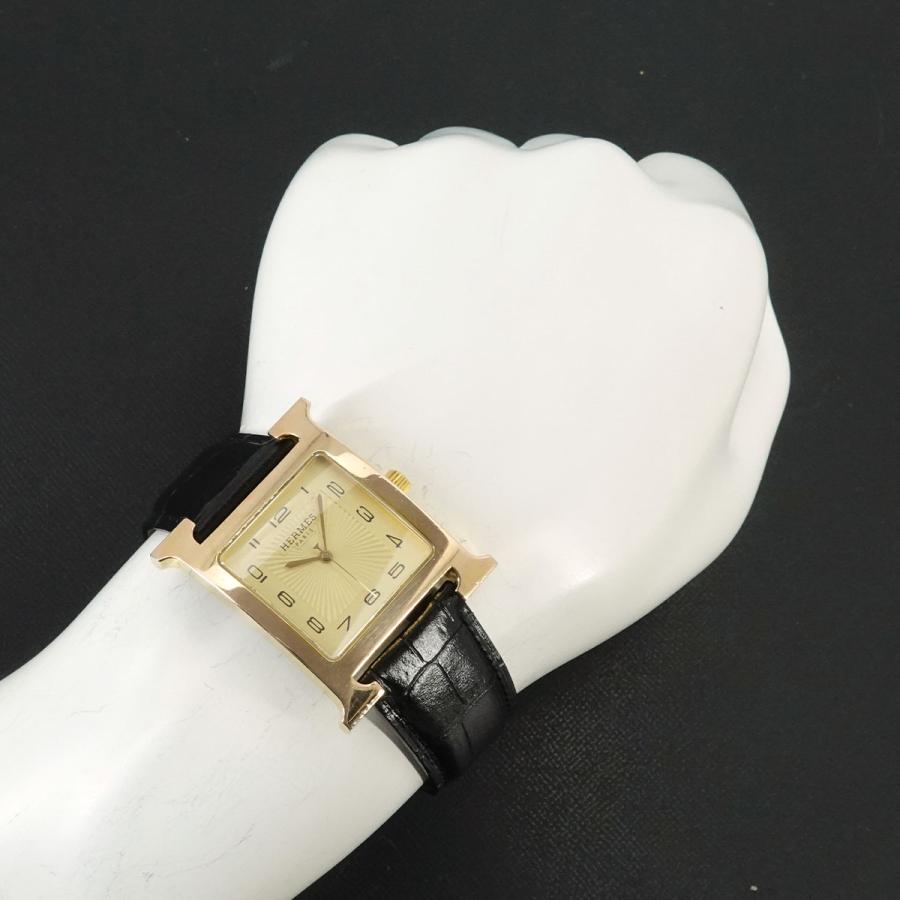 HERMES（エルメス） HERMES Hウォッチ HH1 801 メンズ 腕時計 ゴールド 