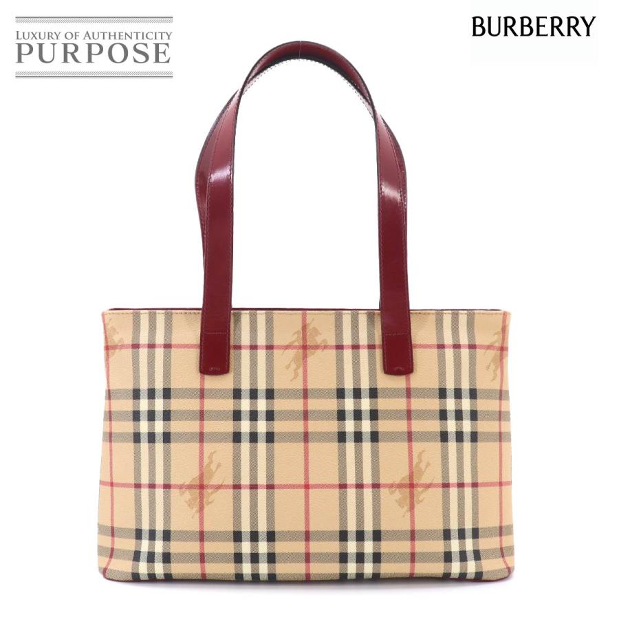 ✨美品✨BURBERRY バーバリー トートバッグ ノバチェック レザー ロゴ BURBERRY（バーバリー） 未使用 展示品 ノバチェック トート バッグ