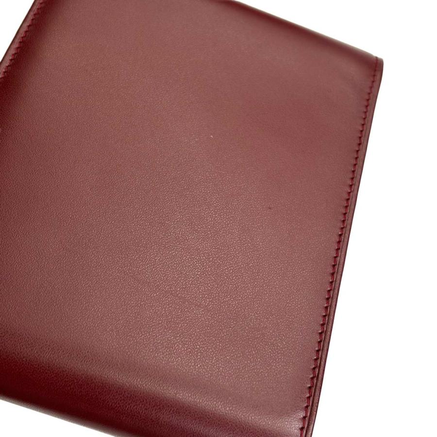 Cartier（カルティエ） 新品同様 三つ折り 札入れ 財布 レザー