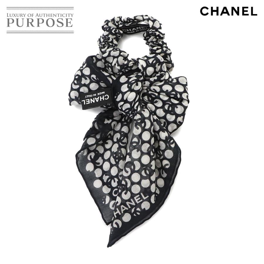 CHANEL（シャネル） スカーフ付き シュシュ ココマーク コットン
