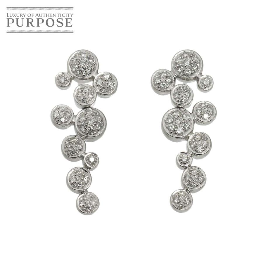 ダイヤ 0.54ct ピアス K18 WG ホワイトゴールド 750 Diamond Earrings 
