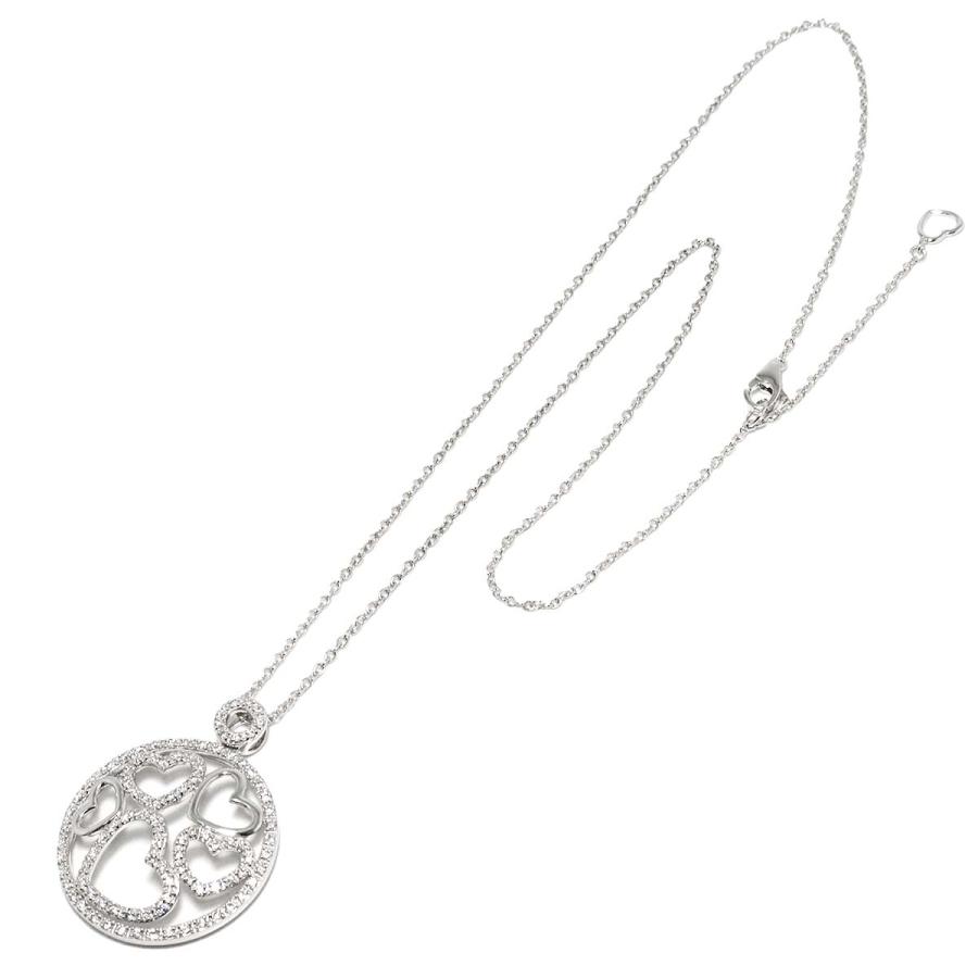 ポンテヴェキオ Ponte Vecchio ハート ダイヤ 0.58ct ネックレス 40cm K18 WG ホワイトゴールド 750 Diamond Necklace 90334591 | Ponte Vecchio | 01