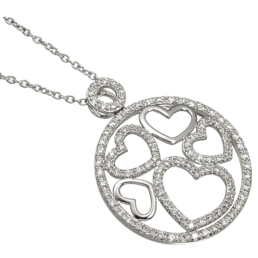 ポンテヴェキオ Ponte Vecchio ハート ダイヤ 0.58ct ネックレス 40cm K18 WG ホワイトゴールド 750 Diamond Necklace 90334591 | Ponte Vecchio | 02