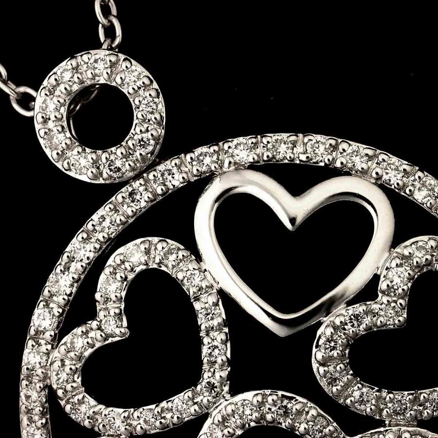 ポンテヴェキオ Ponte Vecchio ハート ダイヤ 0.58ct ネックレス 40cm K18 WG ホワイトゴールド 750 Diamond Necklace 90334591 | Ponte Vecchio | 05