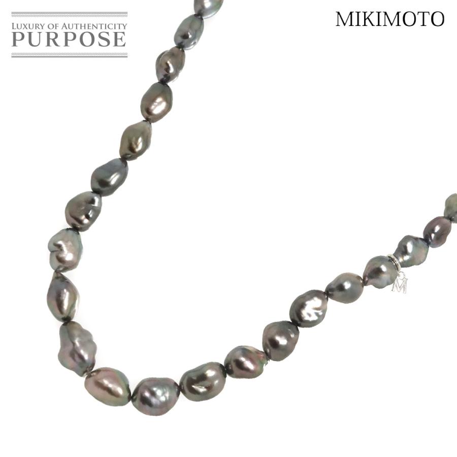 MIKIMOTO（ミキモト） バロック真珠 ネックレス 41cm K18 WG ホワイト