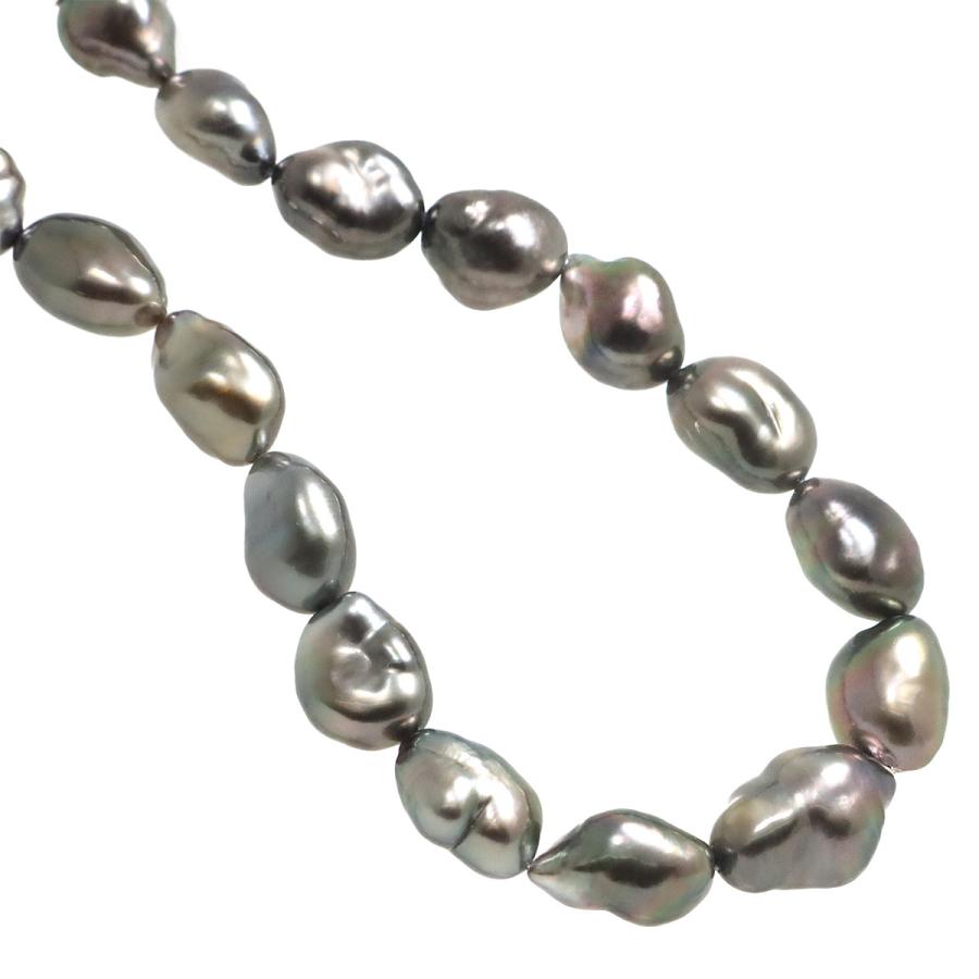 MIKIMOTO（ミキモト） バロック真珠 ネックレス 41cm K18 WG ホワイト