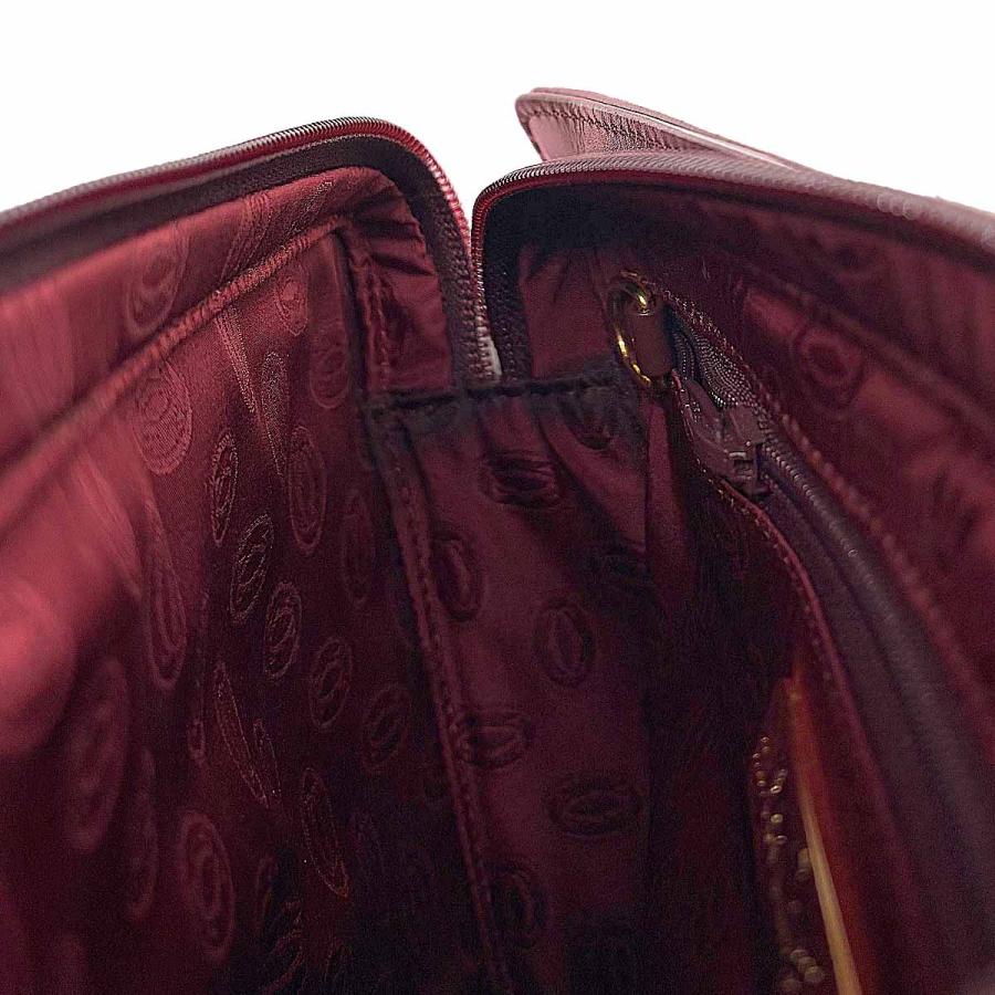 ✨美品✨ カルティエ マストライン クラッチバッグ セカンドバッグ ボルドー Cartier（カルティエ） 新品同様 マストライン クラッチ セカンド