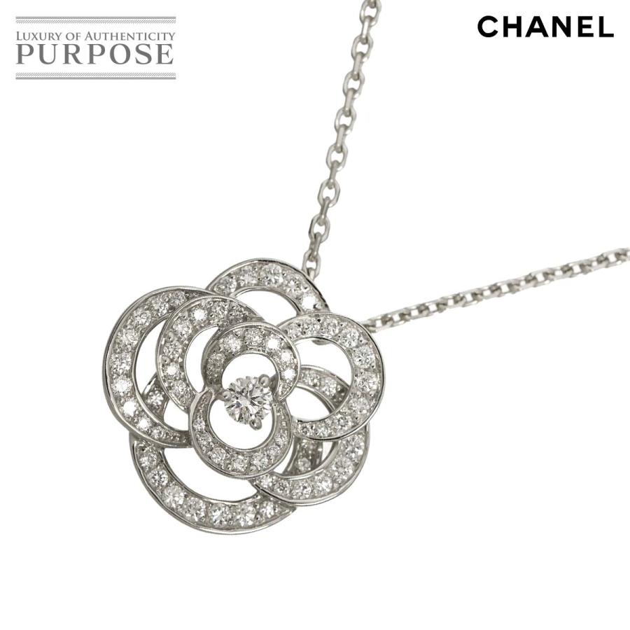 CHANEL（シャネル） カメリア ダイヤ ネックレス ミディアム 41cm K18