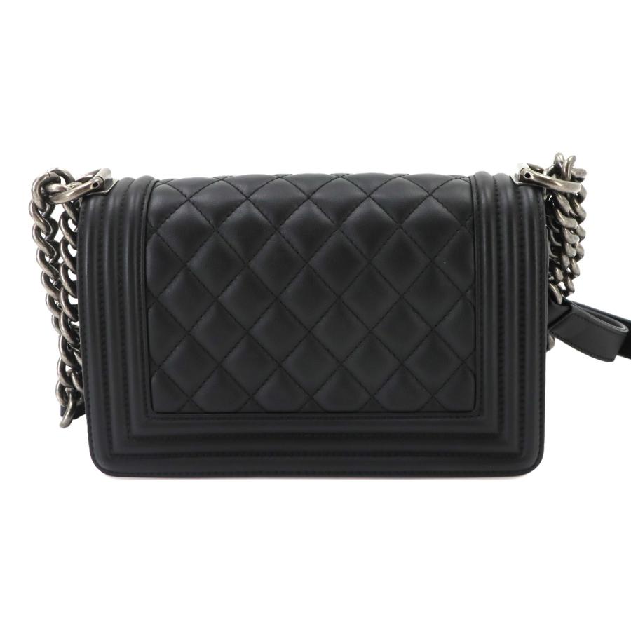 未使用 展示品 シャネル CHANEL ボーイシャネル スモール チェーン ショルダー バッグ ラムスキン ブラック A67085 90335353 | CHANEL | 01