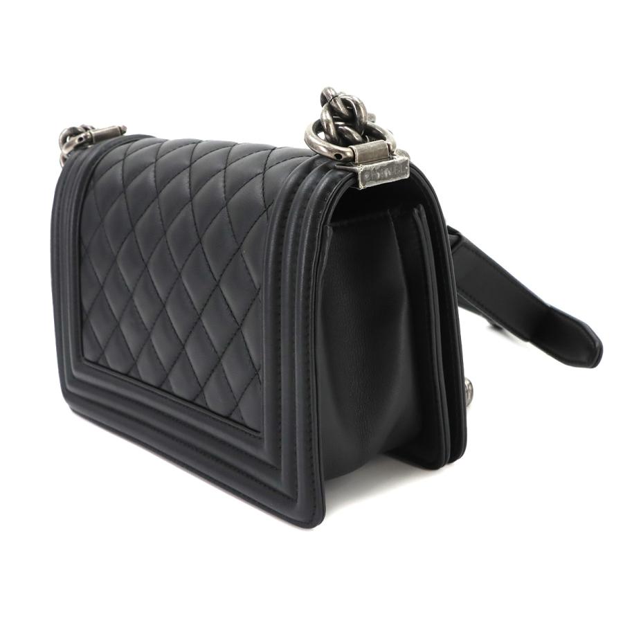 未使用 展示品 シャネル CHANEL ボーイシャネル スモール チェーン ショルダー バッグ ラムスキン ブラック A67085 90335353 | CHANEL | 02