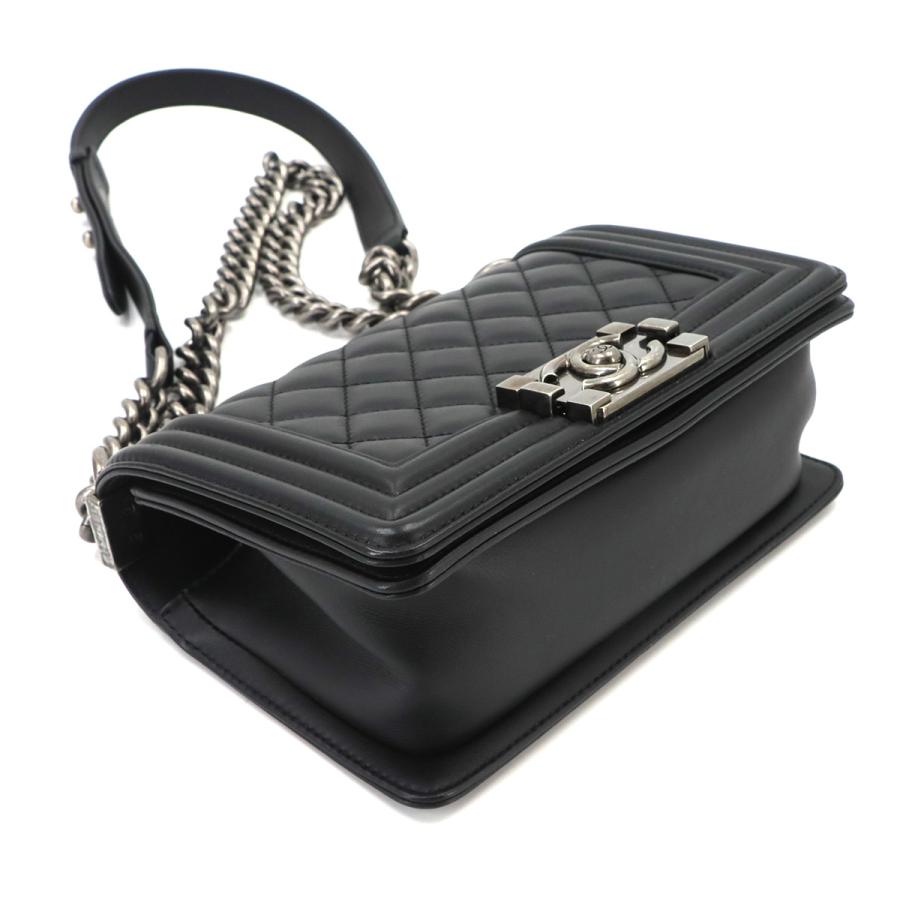 未使用 展示品 シャネル CHANEL ボーイシャネル スモール チェーン ショルダー バッグ ラムスキン ブラック A67085 90335353 | CHANEL | 03