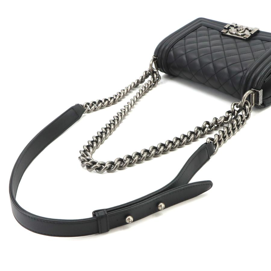 未使用 展示品 シャネル CHANEL ボーイシャネル スモール チェーン ショルダー バッグ ラムスキン ブラック A67085 90335353 | CHANEL | 04