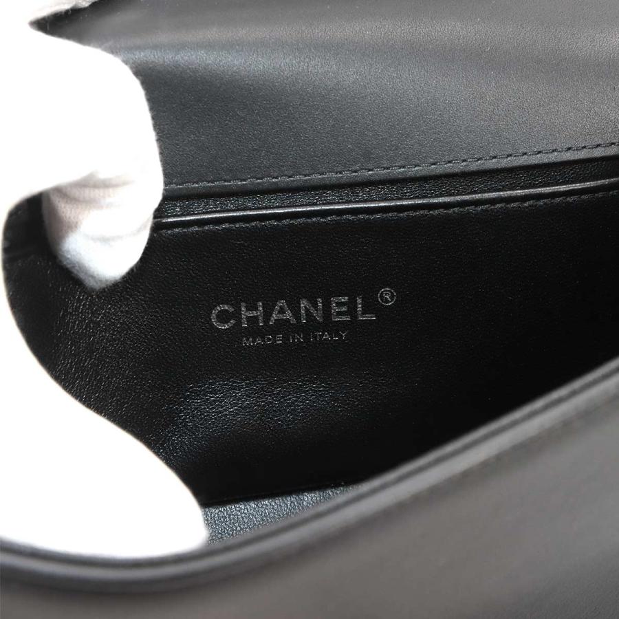 未使用 展示品 シャネル CHANEL ボーイシャネル スモール チェーン ショルダー バッグ ラムスキン ブラック A67085 90335353 | CHANEL | 07
