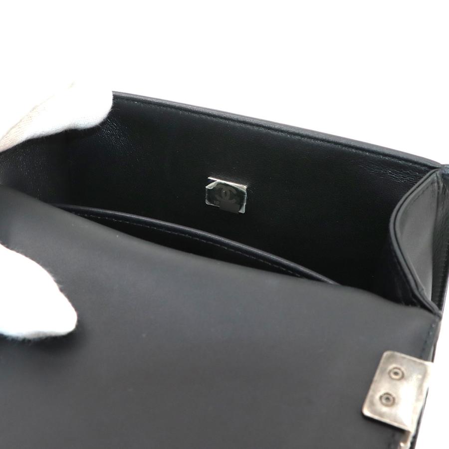 未使用 展示品 シャネル CHANEL ボーイシャネル スモール チェーン ショルダー バッグ ラムスキン ブラック A67085 90335353 | CHANEL | 08