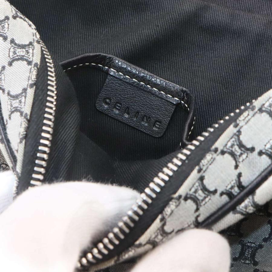 CELINE（セリーヌ） 新品同様 マカダム ショルダー バッグ キャンバス